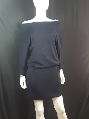 Thakoon  Off the Shoulder Knit Casual Dress Navy size 2