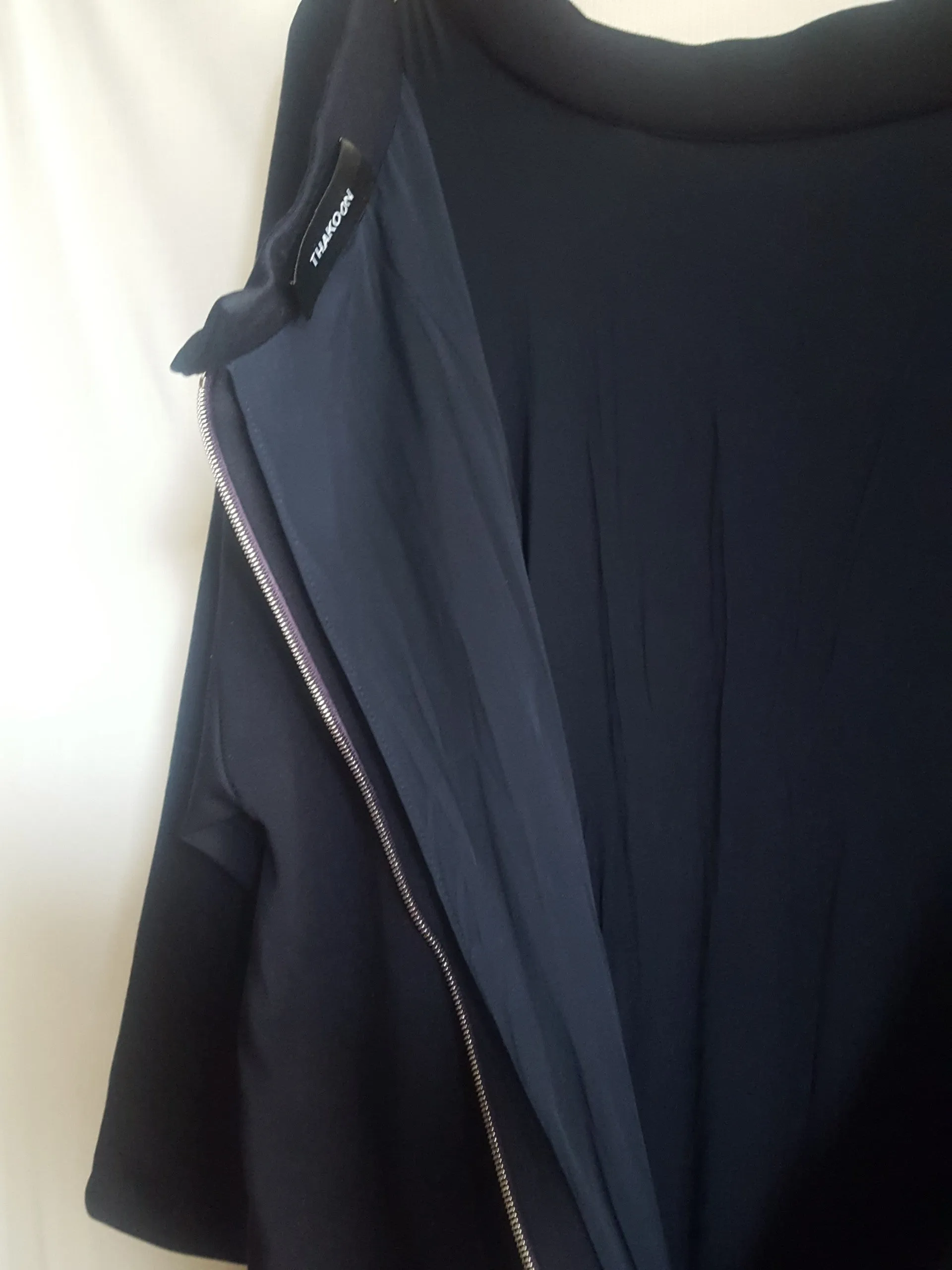 Thakoon  Off the Shoulder Knit Casual Dress Navy size 2