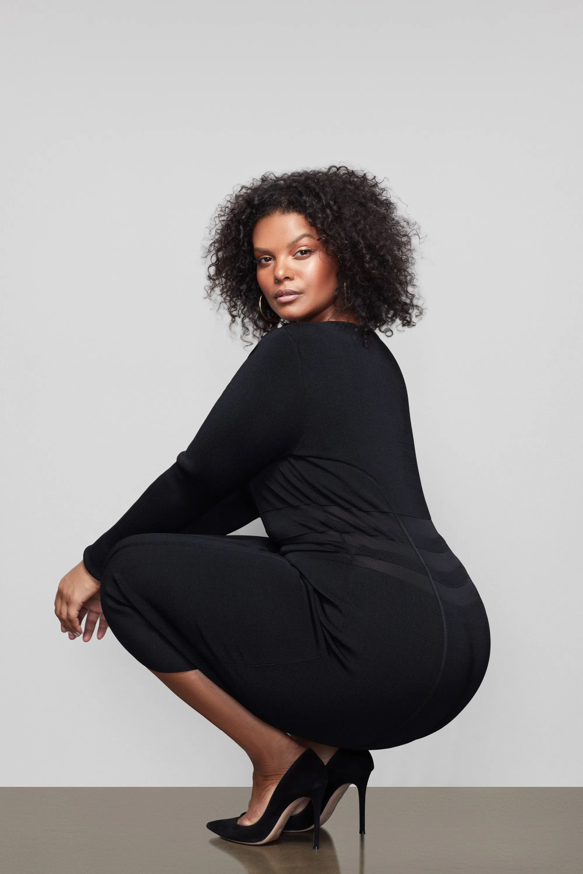 THE LOW DOWN KNIT DRESS | BLACK001