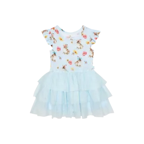 Tinsley Jane - Ruffled Cap Sleeve Tulle Dress Posh Peanut