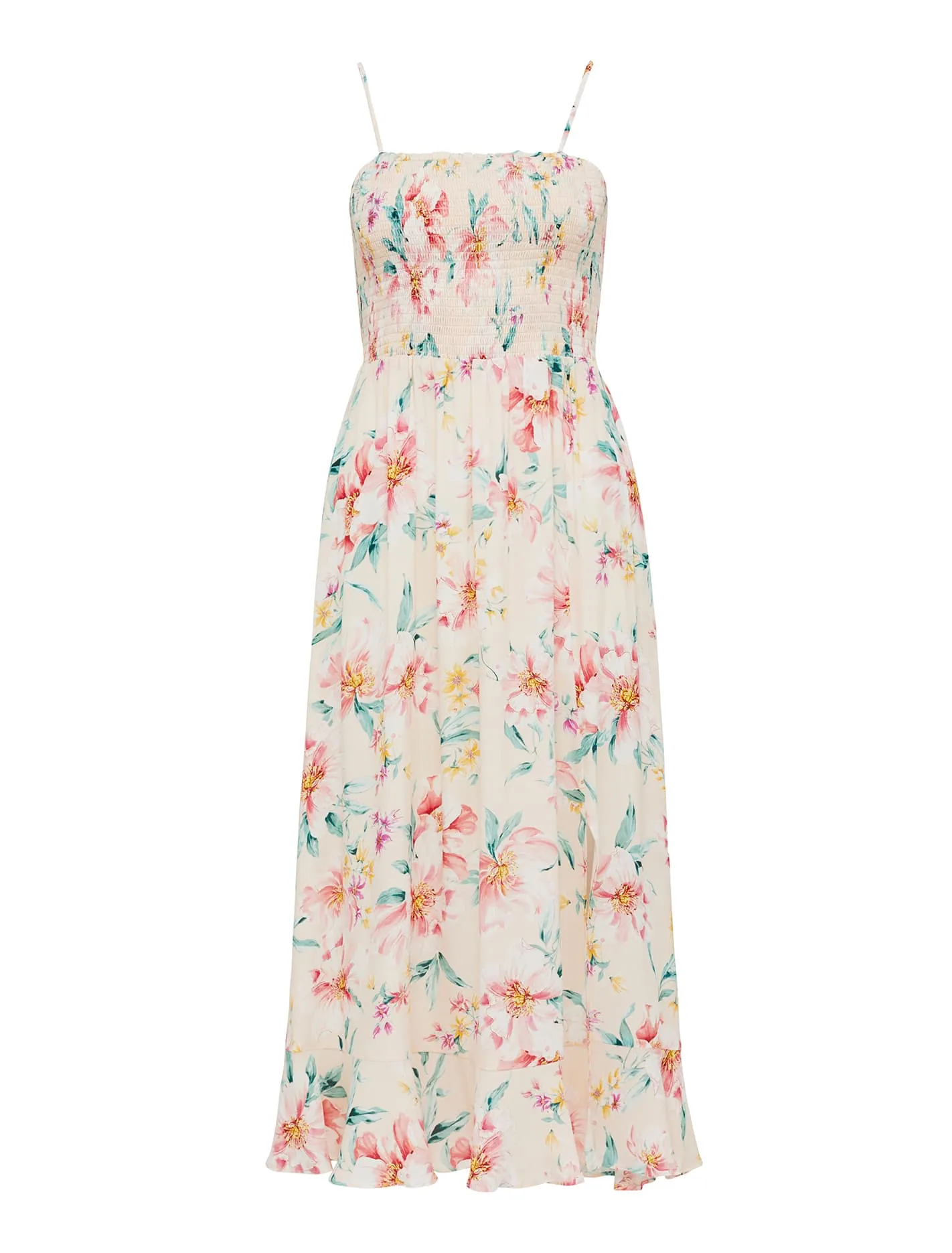 Tracey Shirred Midi Dress