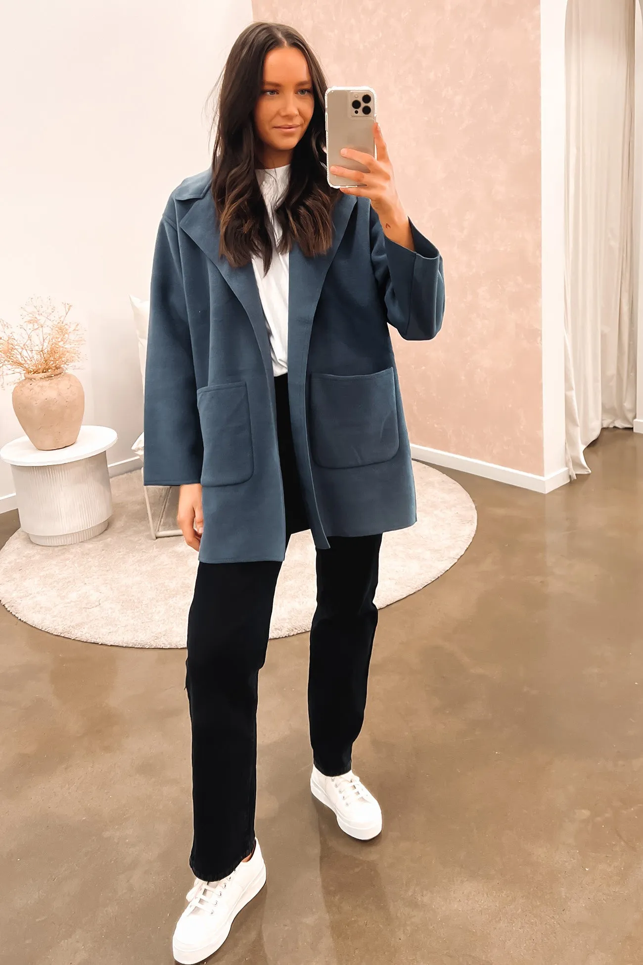 Umi Coat Ash Blue