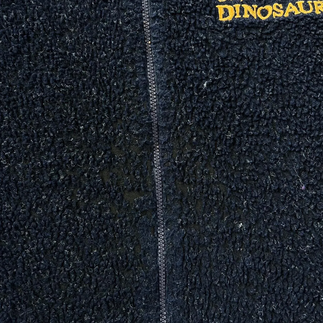 Vintage DISNEY'S DINOSAUR (2000) Embroidered Mini Logo Movie Promo Zip Fleece Sweatshirt