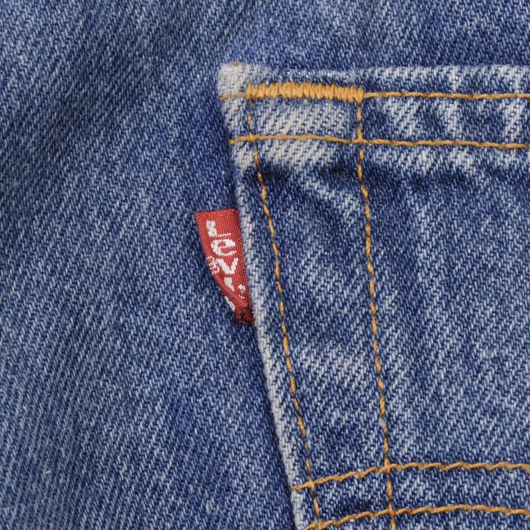 VINTAGE LEVIS 501 JEANS INDIGO 1990S SIZE W34 L34 MADE IN USA
