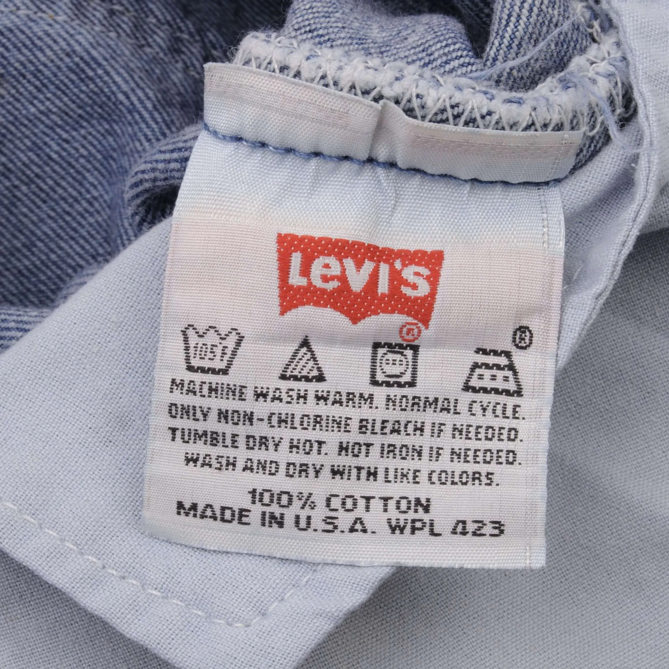 VINTAGE LEVIS 501 JEANS INDIGO 1990S SIZE W34 L34 MADE IN USA
