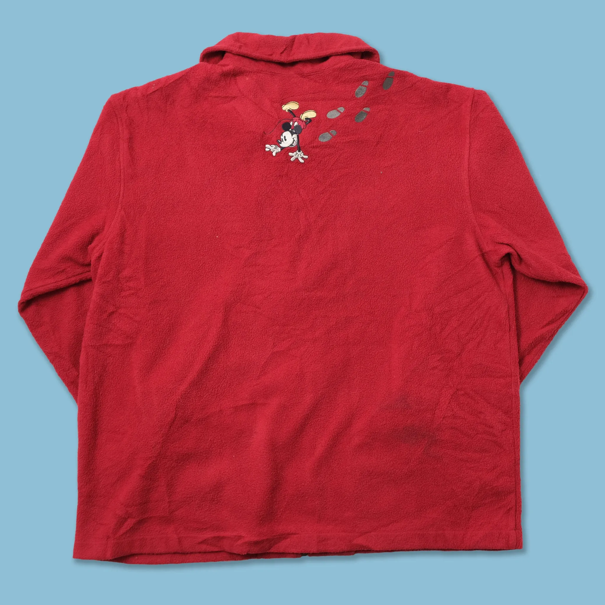 Vintage Mickey Mouse Fleece Jacket XLarge
