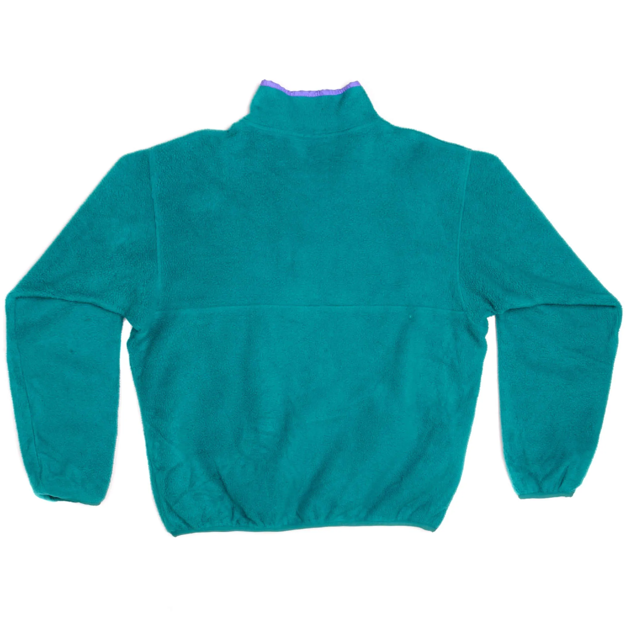 VINTAGE PATAGONIA SYNCHILLA SNAP T FLEECE PULLOVER GREEN AQUA STONE SWEATSHIRT 1990s SIZE LARGE MADE IN USA