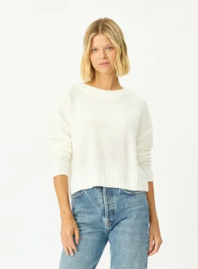Walker Vegan Cashmere Pullover | Chalk