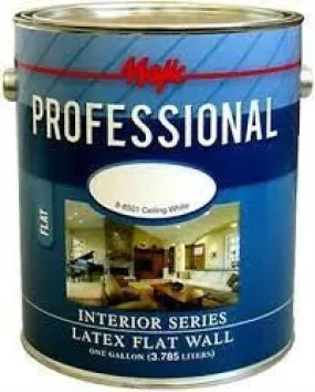 WALL PAINT GAL WHITE TB #1 FLAT LATEX