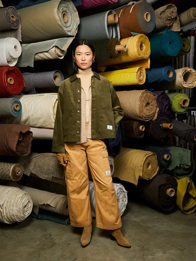 WOMEN'S CORDUROY CHORE COAT