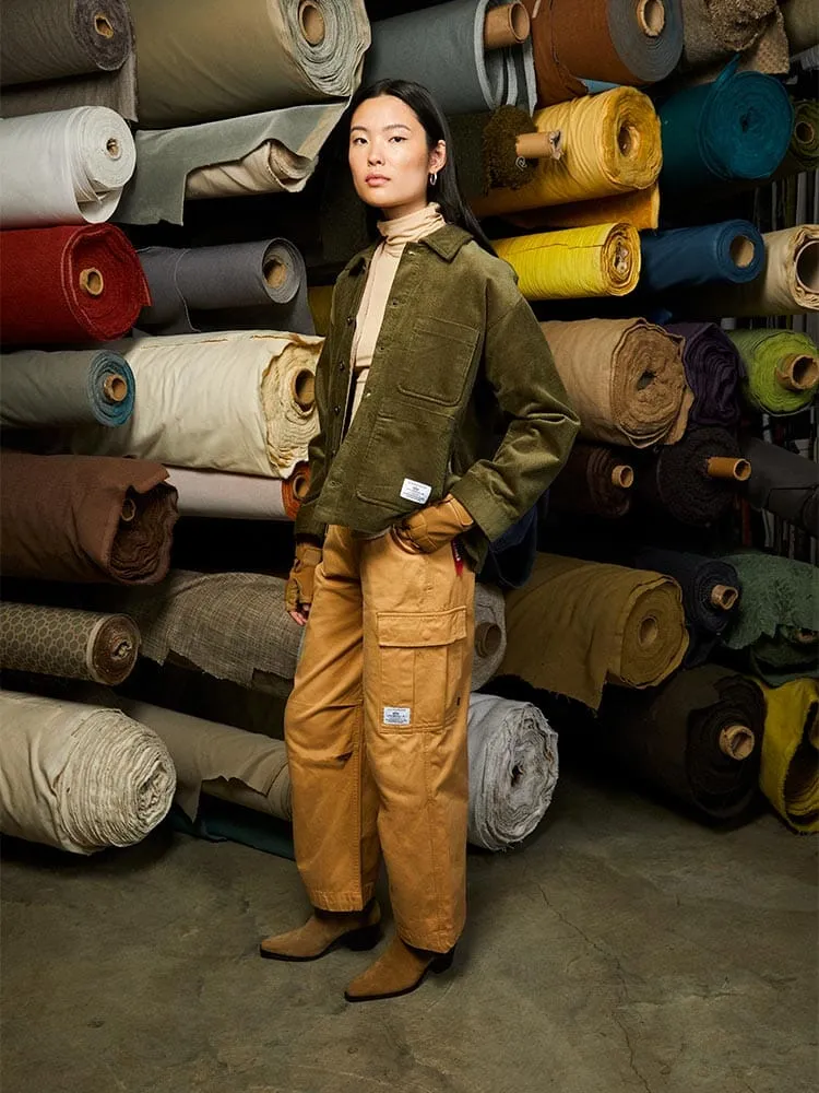 WOMEN'S CORDUROY CHORE COAT
