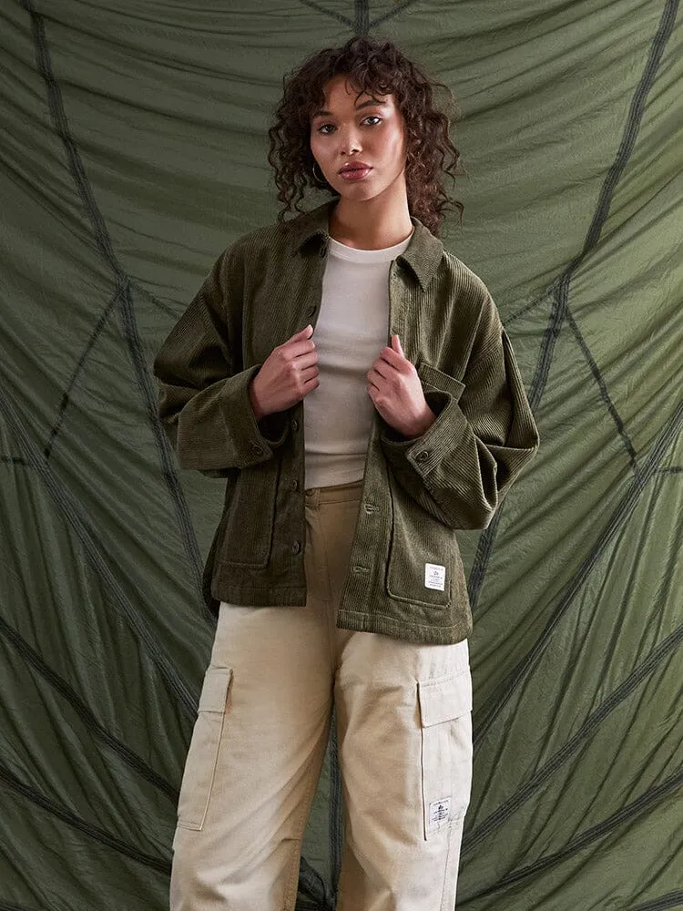 WOMEN'S CORDUROY CHORE COAT