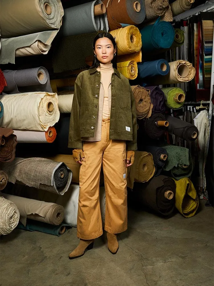 WOMEN'S CORDUROY CHORE COAT