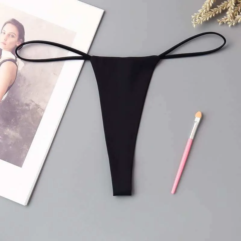 Women's Minimalist Low Waisted Underwear With One Rope