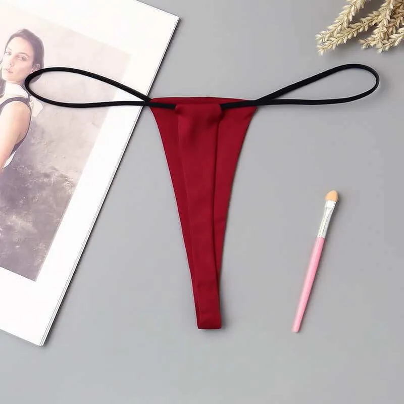 Women's Minimalist Low Waisted Underwear With One Rope