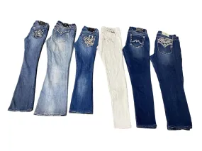 Y2k Miss Me Flare/Straight Leg Jeans - 11 pcs